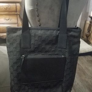 Authentic gucci canvas tote